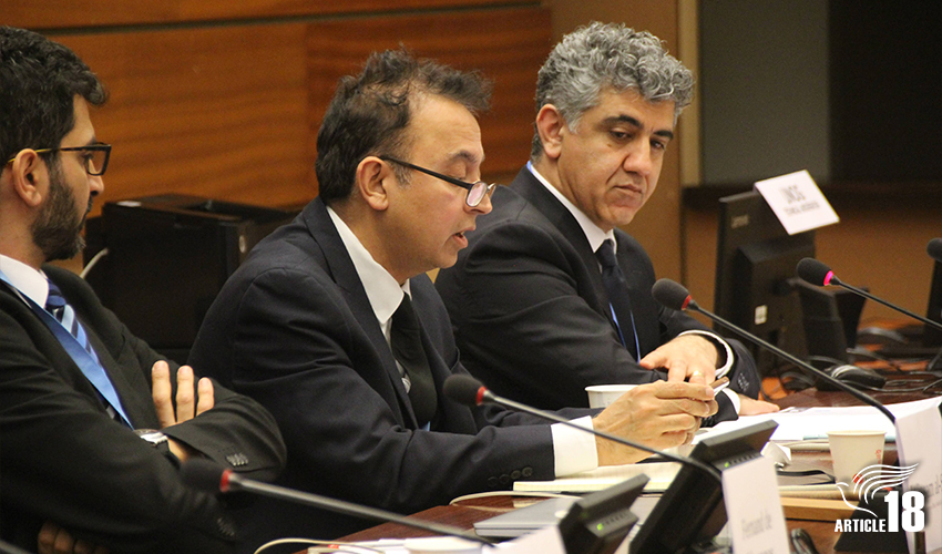 Annual report launch at UN Human Rights Council