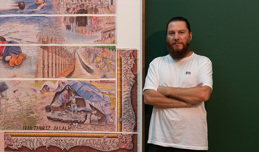 Iranian Christian asylum-seeker’s art displayed at UK gallery